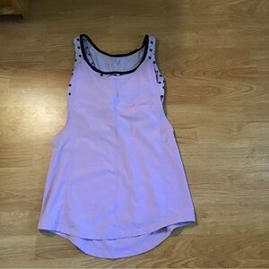 Lululemon Athletica Lavender Tank Top with Black Trim